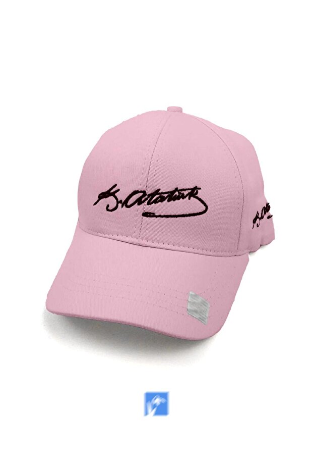 Eck Textile Unisex Pink Ataturk Embroidered Hat