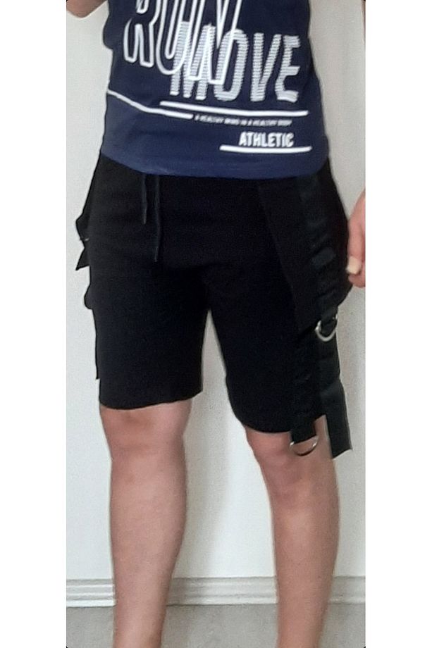 Yazlık Erkek Şort Siyah - 4