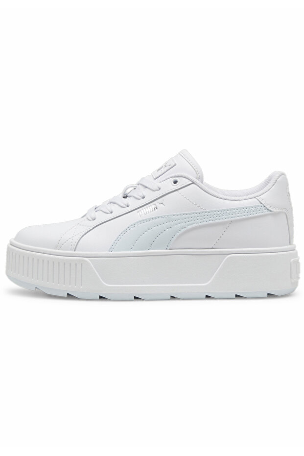 PUMA Karmen L - نموذج Dewdrop باللونين الأبيض والفضي