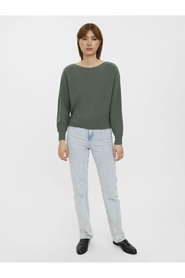 Strickpullover U-Boot-Ausschnitt - 4