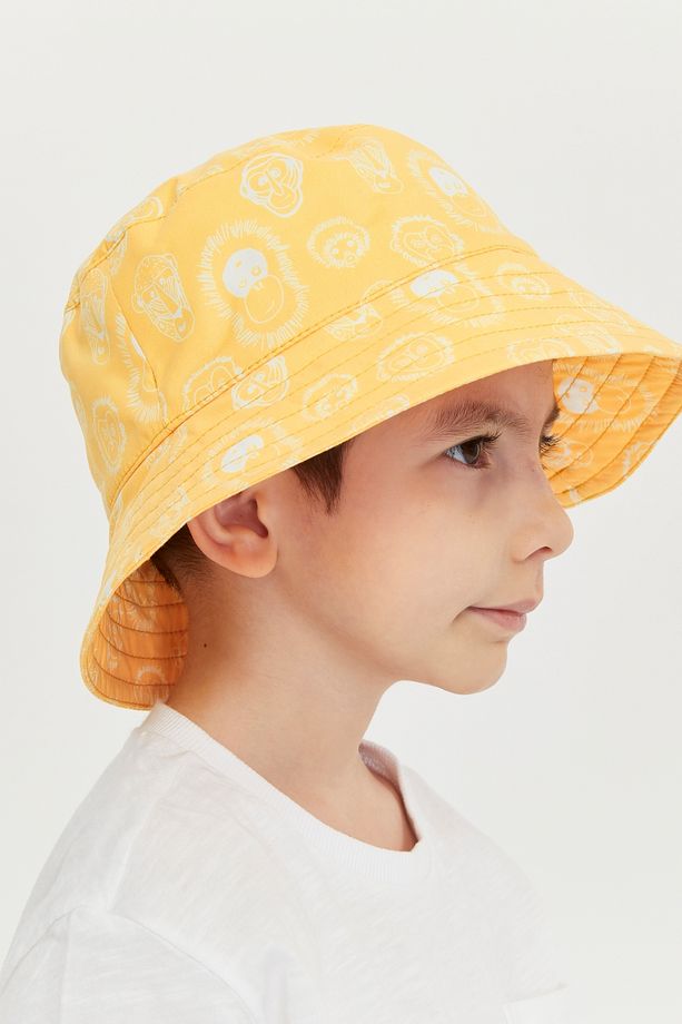 Erkek Çocuk Desenli Bucket Şapka - 5