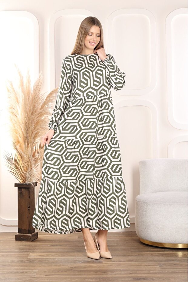 Women's Long Sleeve Woven Summer Dress