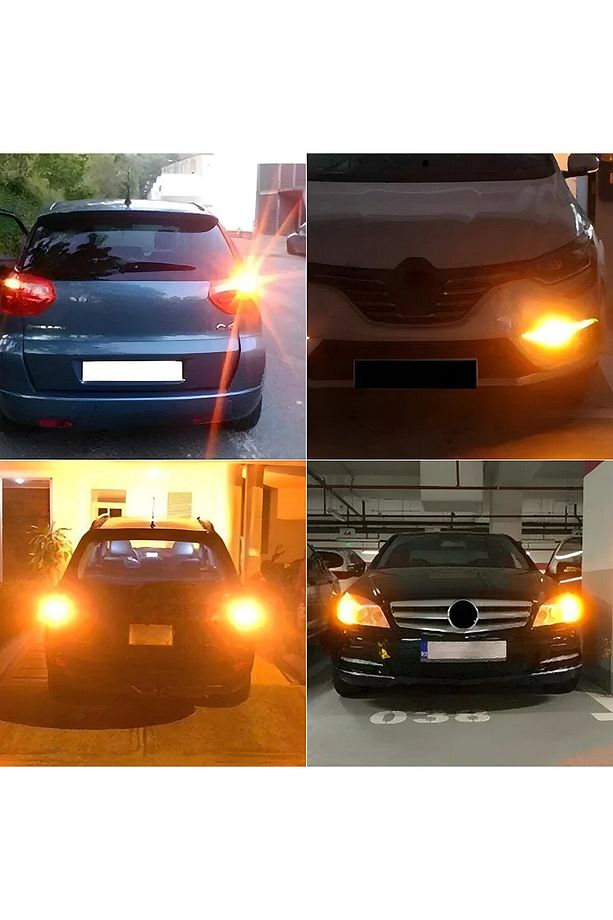 T20 Turuncu 144 Ledli Yüksek Güçlü 7440 Tek Duylu 2 Adet - 2