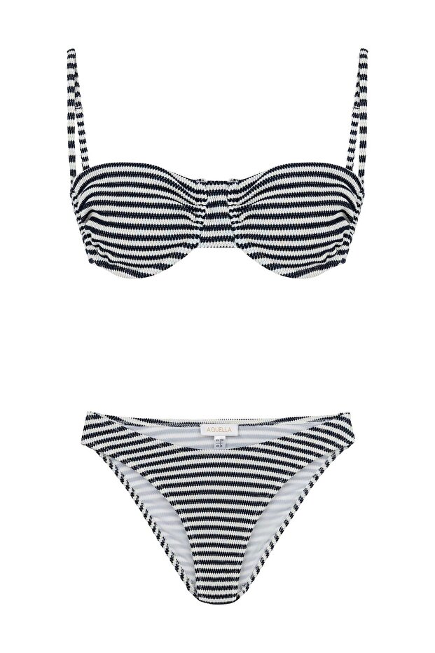 Σετ μπικίνι με ριγέ Underwire - 1