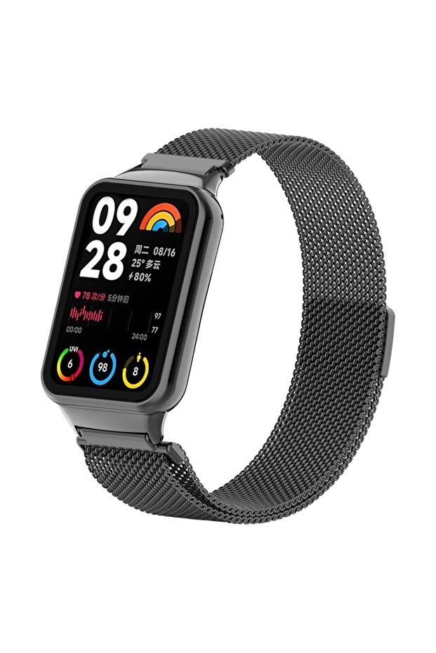 Xiaomi Mi Band 8 Pro Milanese Loop Kordon Siyah - 2