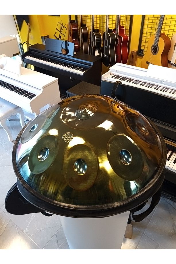 Titanium Handpan 9 nota Re Minör Soft Case Taşıma Çantalı - 5