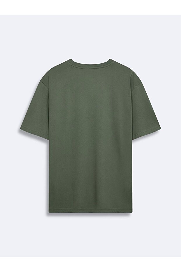 Oversıze Yeşil T-shırt - 2