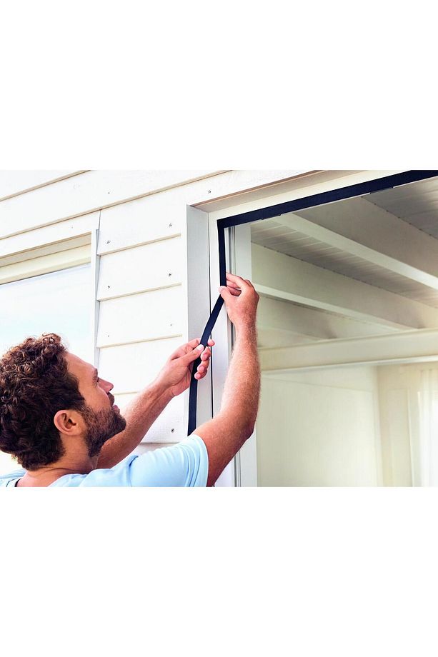 Mıknatıslı Kapı Sineklik Büyük 1,0m x 2,2m Siyah - 5