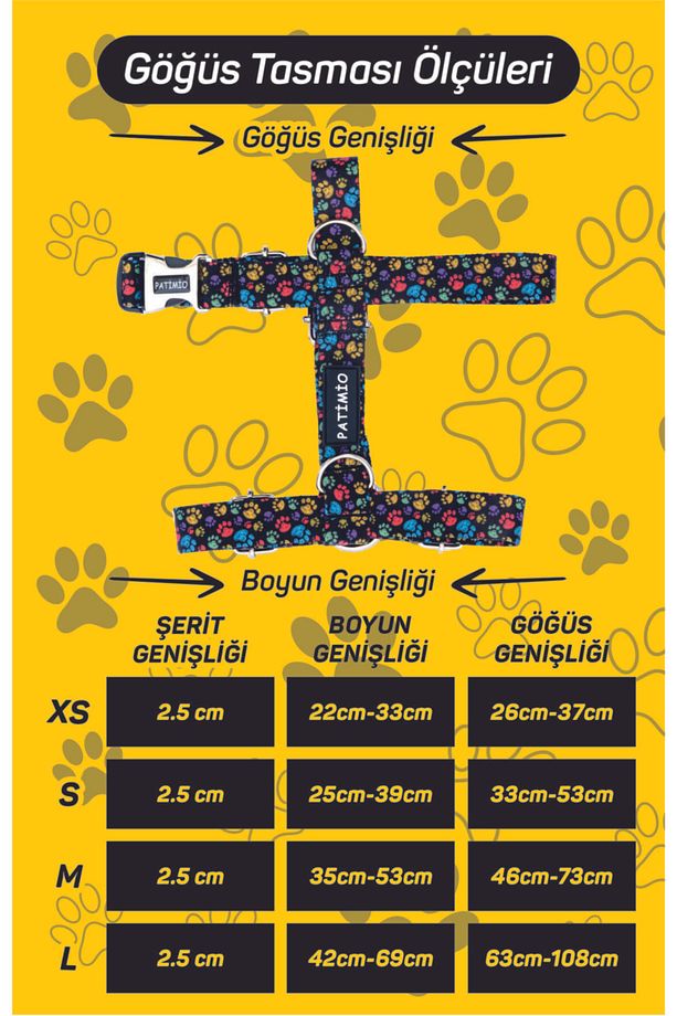 Ice Cream Köpek Göğüs, Boyun Ve Gezdirme Tasma Seti - 9