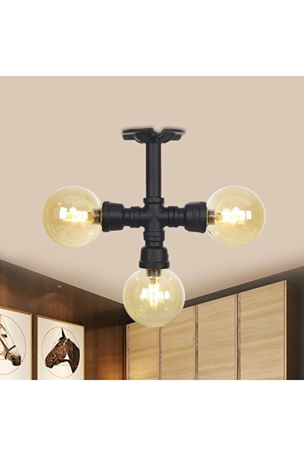 Dekoratif Borudan Aydınlatma Lambader - 1