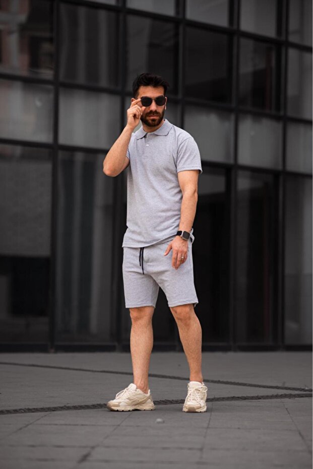 MEN'S BOTTOM TOP SUIT WITH SHORTS