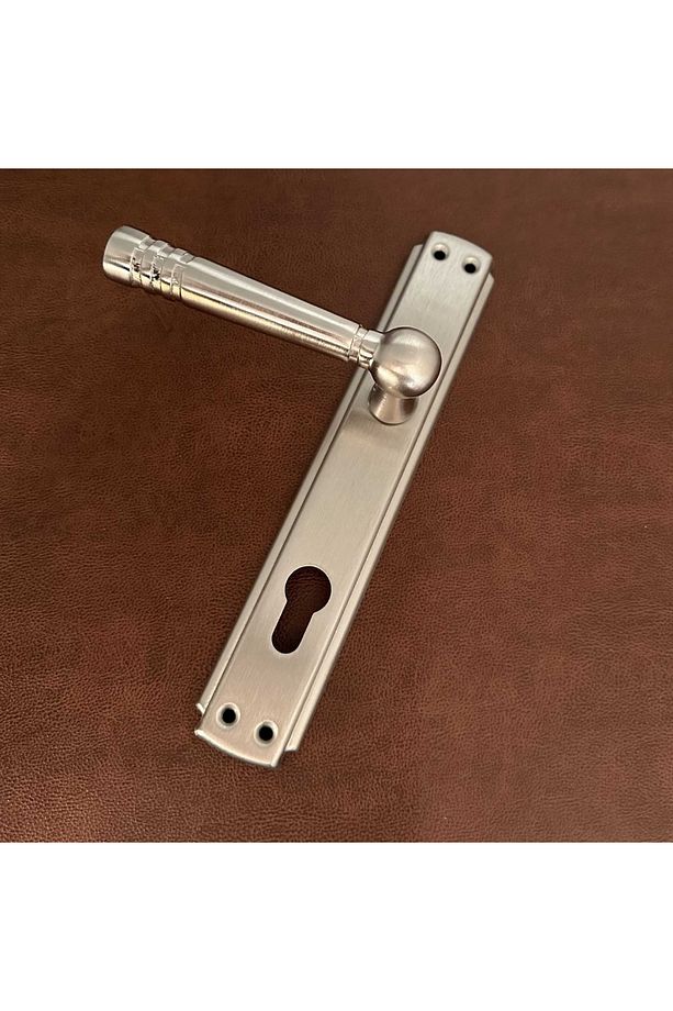 Osmanlı Topkapı Handles Saten Aynalı Yale Çelik Kapı Kolu Sol Basar Tek Taraf - 3