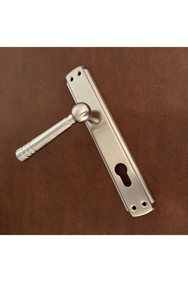 Osmanlı Topkapı Handles Saten Aynalı Yale Çelik Kapı Kolu Sol Basar Tek Taraf - 4