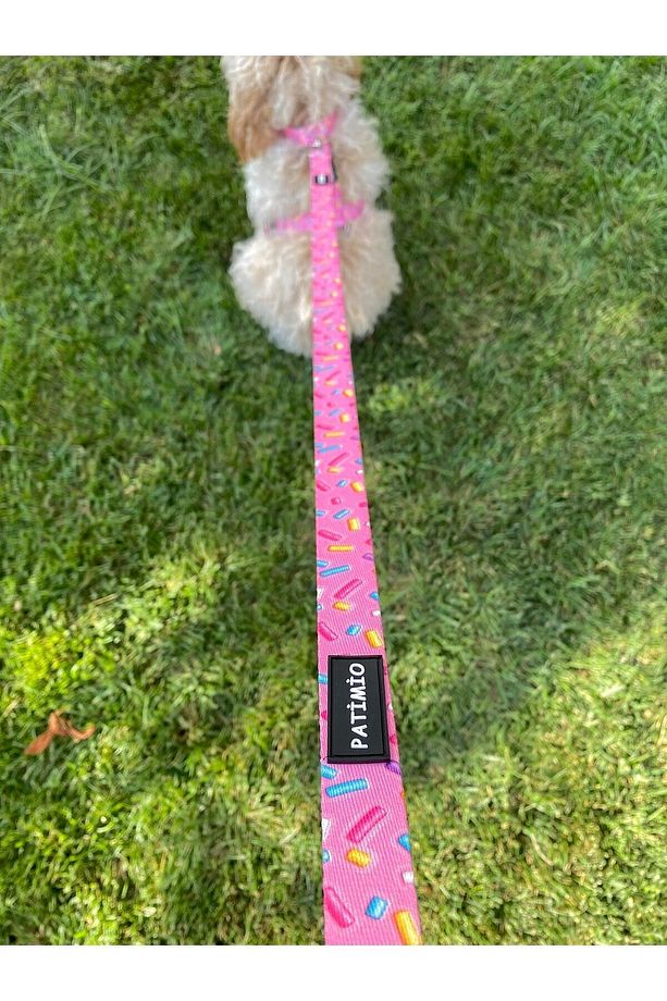 Pink Bones Köpek Göğüs, Boyun Ve Gezdirme Tasma Seti - 7