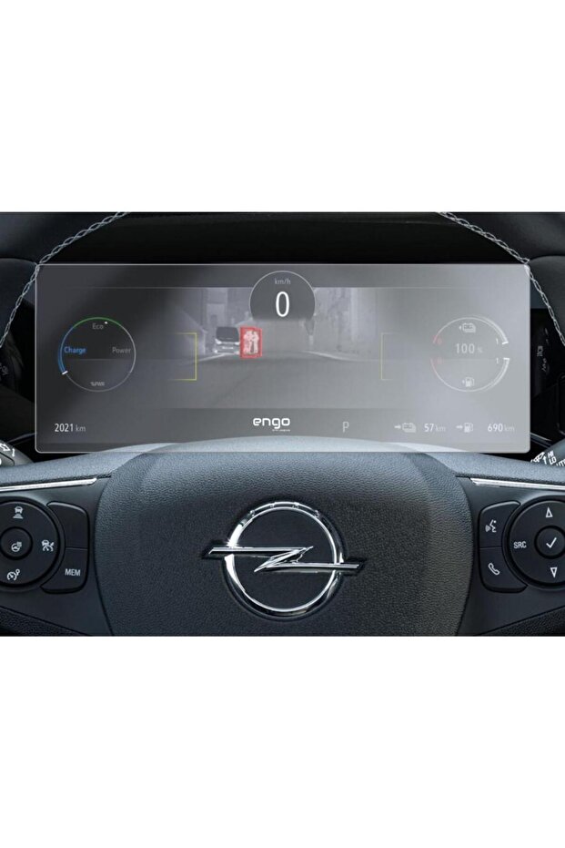 واقي شاشة رقمي غير لامع متوافق مع Opel Grandland Gs مقاس 12 بوصة