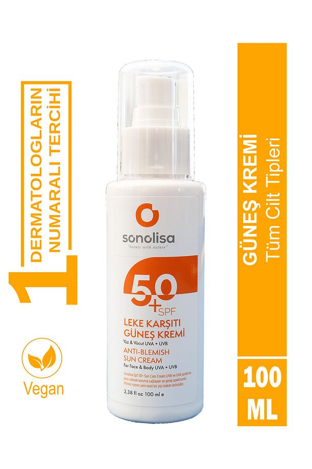 50 Spf Uvb Ve Uva Işınlarına Karşı Yüksek Korumalı Yeni Nesil Leke Karşıtı Güneş Kremi 100 ml - 1