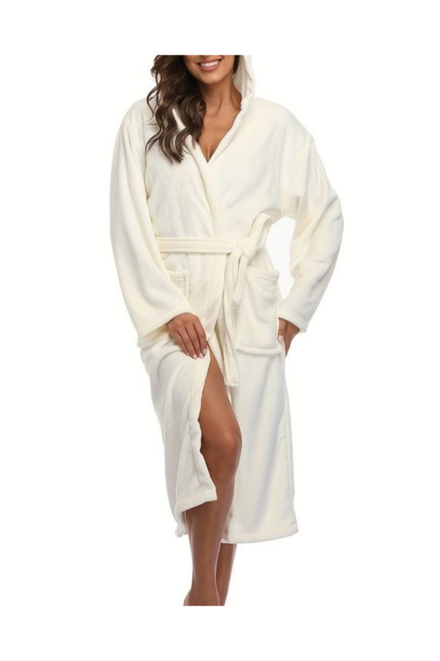 100% Cotton Hooded Women's / Men's Lux Bathrobe