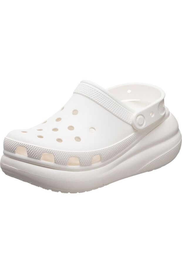Unisex Classic Crush Clog Pants White Wedge Heeled Women's Slippers