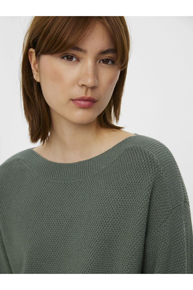 Strickpullover U-Boot-Ausschnitt - 5