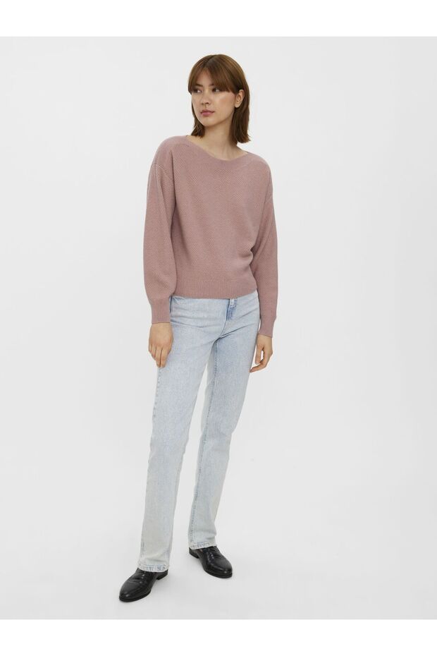 Strickpullover U-Boot-Ausschnitt - 4