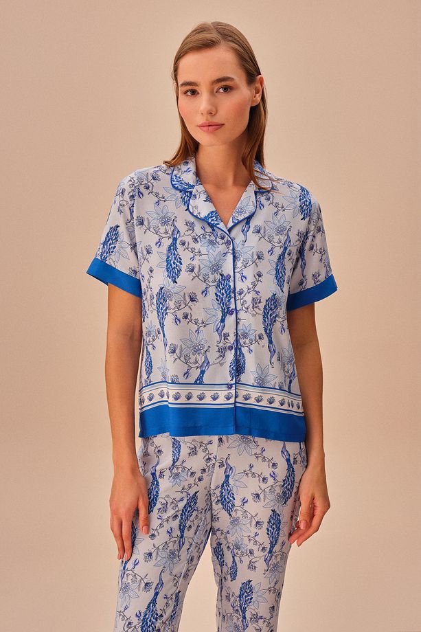 Peafowl Maskülen Pijama Takımı - 3
