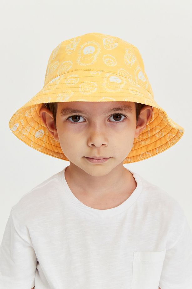 Erkek Çocuk Desenli Bucket Şapka - 1