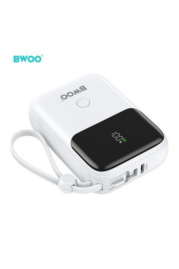 10.000 mAh Kompakt Type-C ve Lightning (iphone) Çıkışlı Led Ekranlı Hızlı Şarj Destekli 3 Çıkışlı Po - 2
