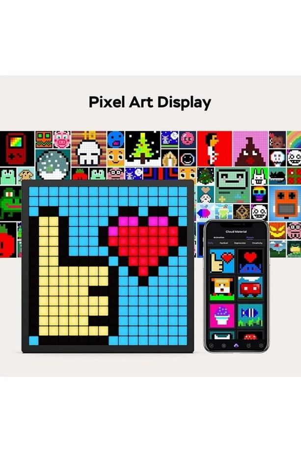 16x16 Piksel LED Ekranlı APP Kontrollü Akıllı Piksel Resim Çerçevesi - 4
