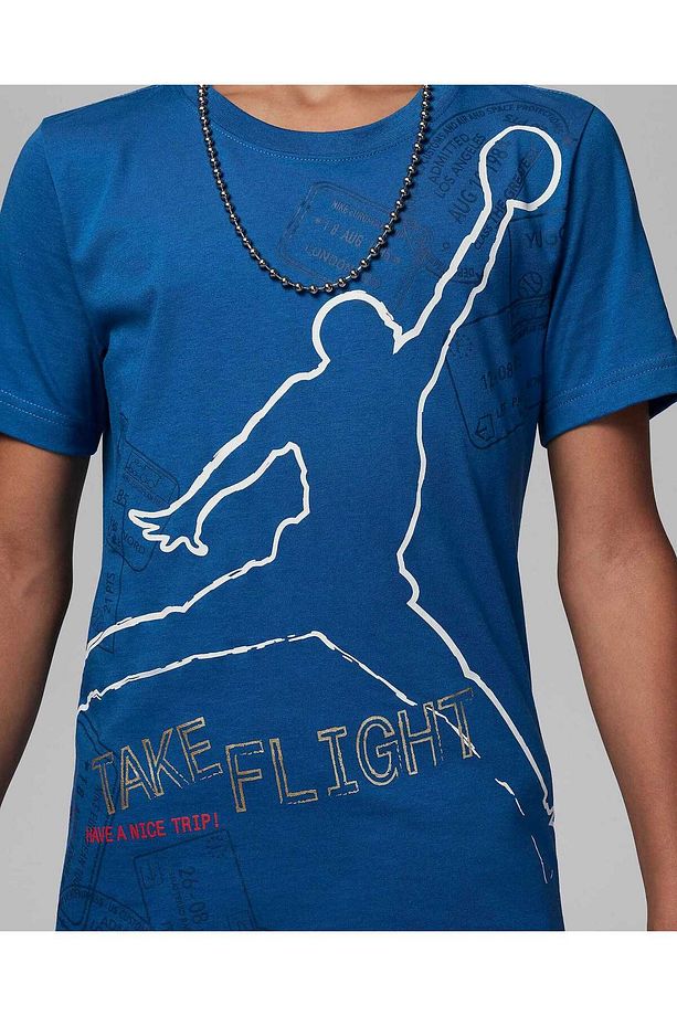 JORDAN JDB JM FLIGHT STAMPS SS TEE ERKEK ÇOCUK TİŞÖRT 95D006-U1R - 4