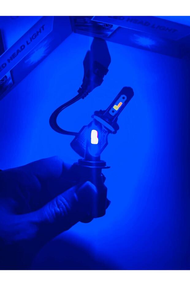 H11 LED Xenon 3 Renk MAVİ, BEYAZ, SARI Şimşek Etkili LED Xenon - 3