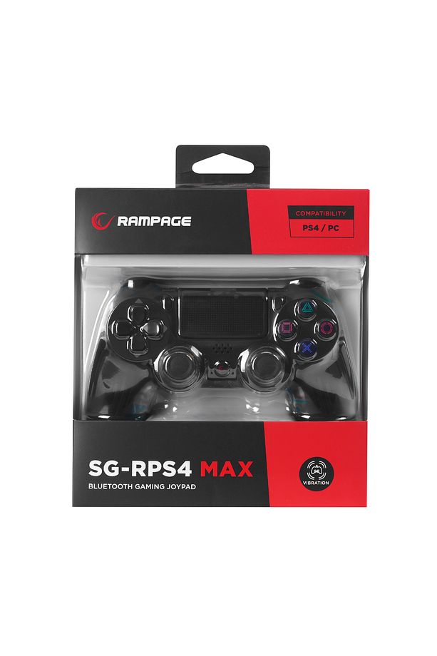 SG-RPS4 MAX Siyah Bluetooth Çift Titreşimli 800mAh 1.8m PS4 Gamepad Oyun Kolu - 5
