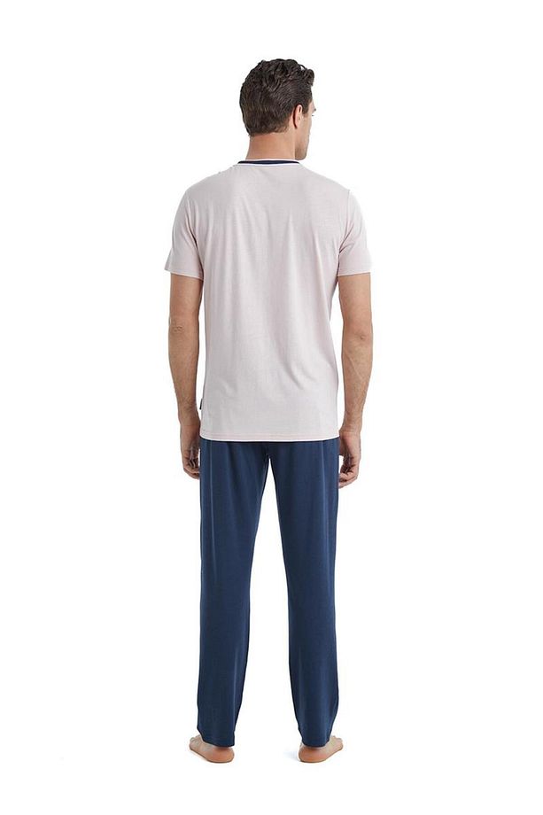 Erkek Kısa Kol Lacivert Pijama Takımı C3T6N4O04 - 4