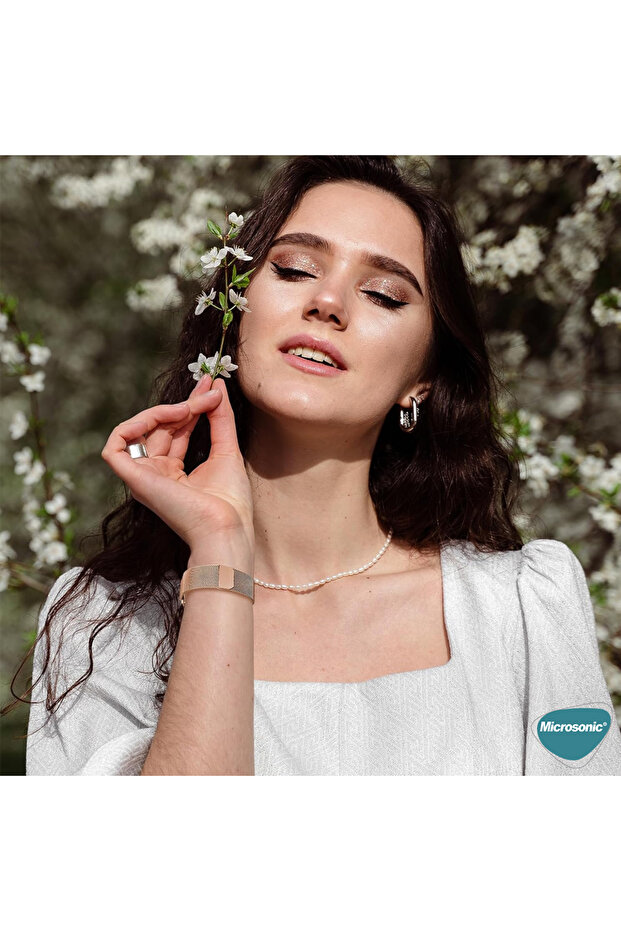 Xiaomi Mi Band 8 Pro Milanese Loop Kordon Siyah - 5