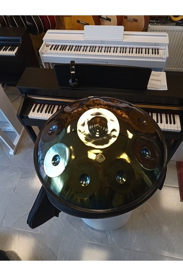 Titanium Handpan 9 nota Re Minör Soft Case Taşıma Çantalı - 7