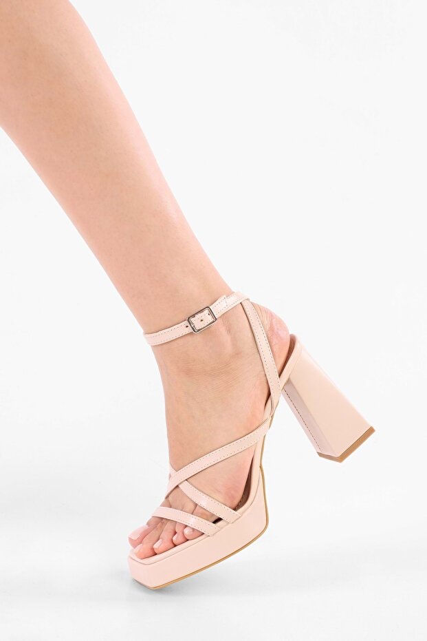 Női Shanty Skin Platform sarkú cipő - 5