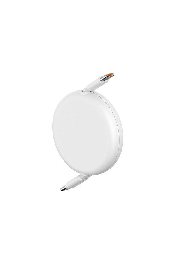 Free2 Draw Mini Makaralı Type-C to Type-C 100W Kablo 1m. Beyaz - 2