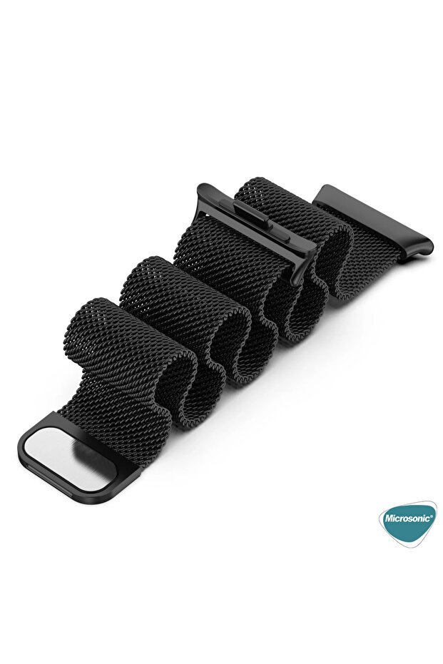 Xiaomi Mi Band 8 Pro Milanese Loop Kordon Siyah - 3