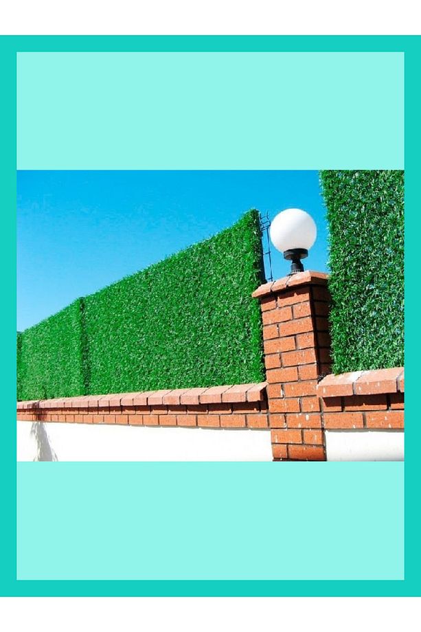 80cm X 2,5M Çim Çit - Çimli Bahçe Çiti - 3