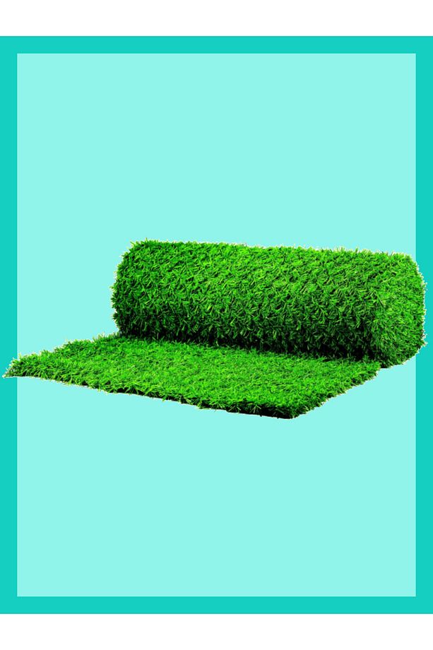 80cm X 2,5M Çim Çit - Çimli Bahçe Çiti - 4
