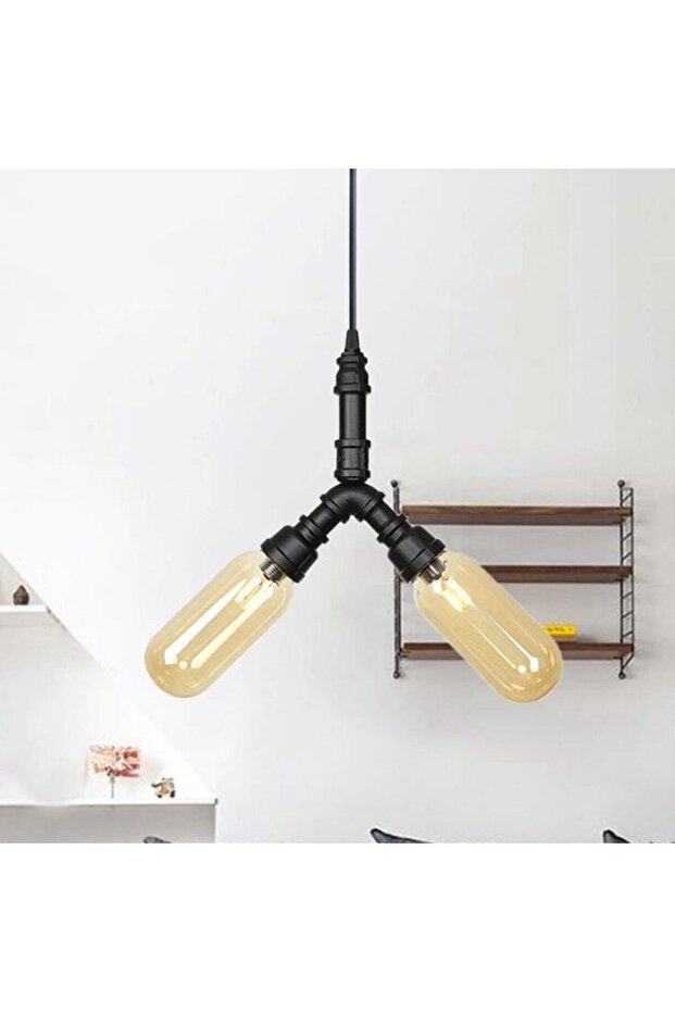 Decorative Pipe Lighting Floor Lamp - 1