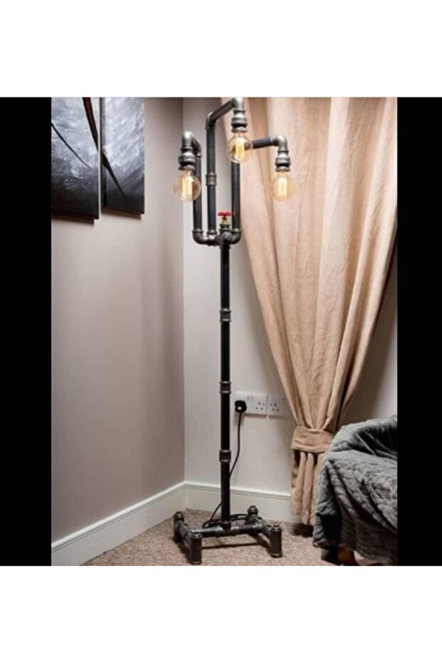 Dekoratif Salona Borudan Aydınlatma Lambader - 1