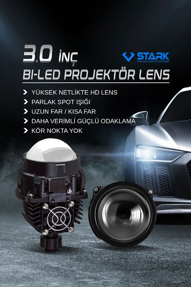2.5 İNÇ Bİ-LED PROJEKTÖR MERCEK - 4