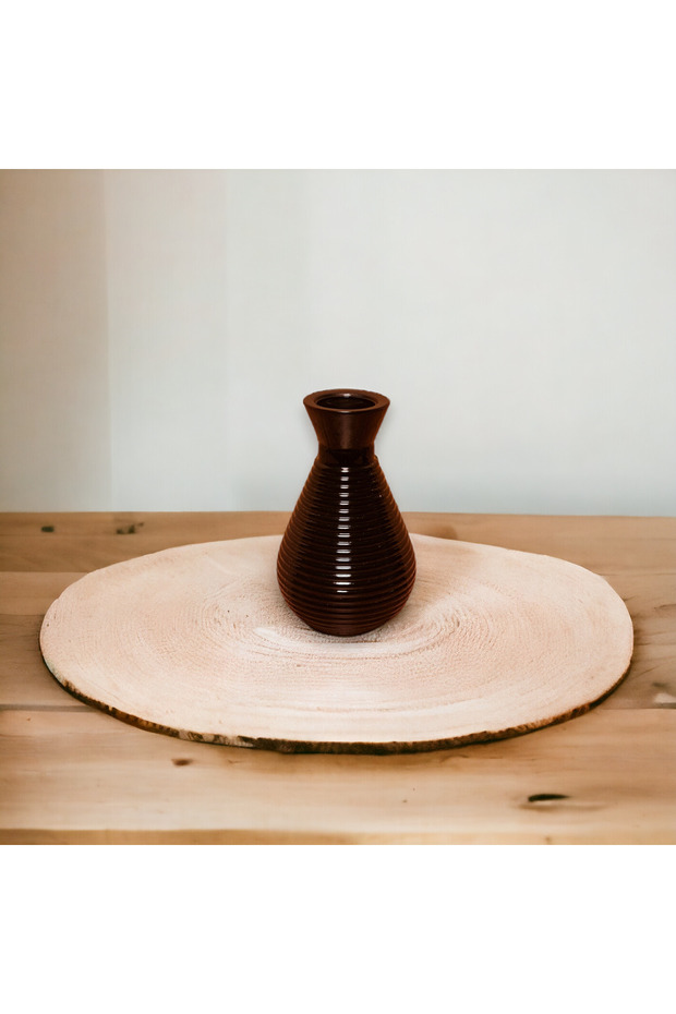 Mini Siyah Cam Vazo - 5