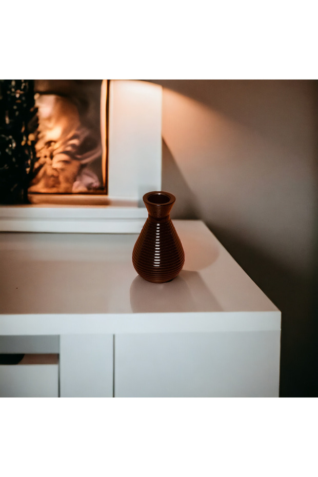 Mini Siyah Cam Vazo - 4