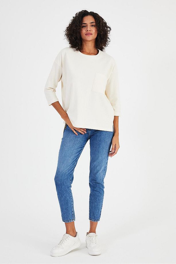 CEP DETAYLI SWEATSHIRT(B24-00195) - 5