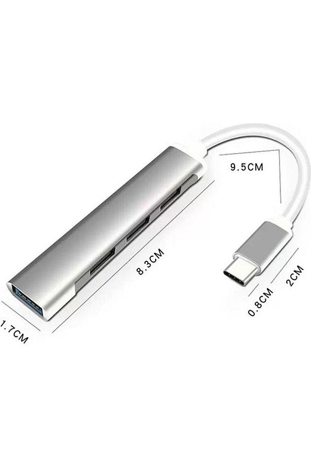 Type-c 4 Girişli Usb Çoğaltıcı Type-c To Usb Hub 4 Ports - 2