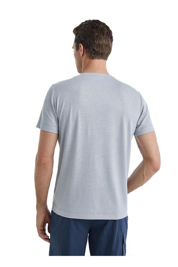 Erkek Kısa Kol Şortlu Gri Pijama Takımı C8T0N5O04- - 3
