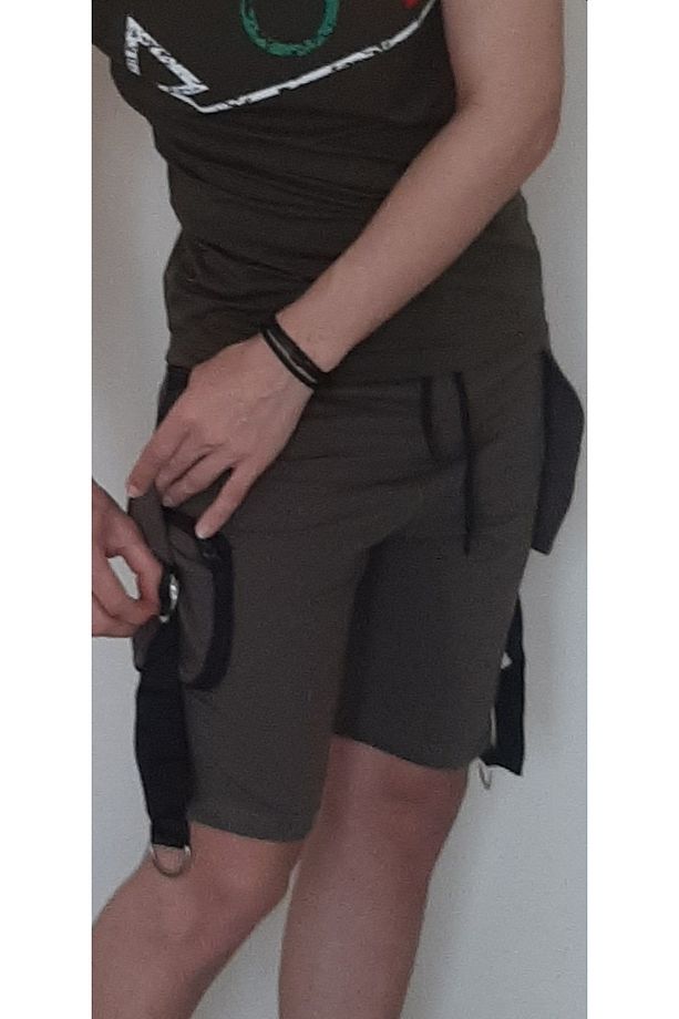 Yazlık Erkek Şort Haki Kargo Cepli - 6