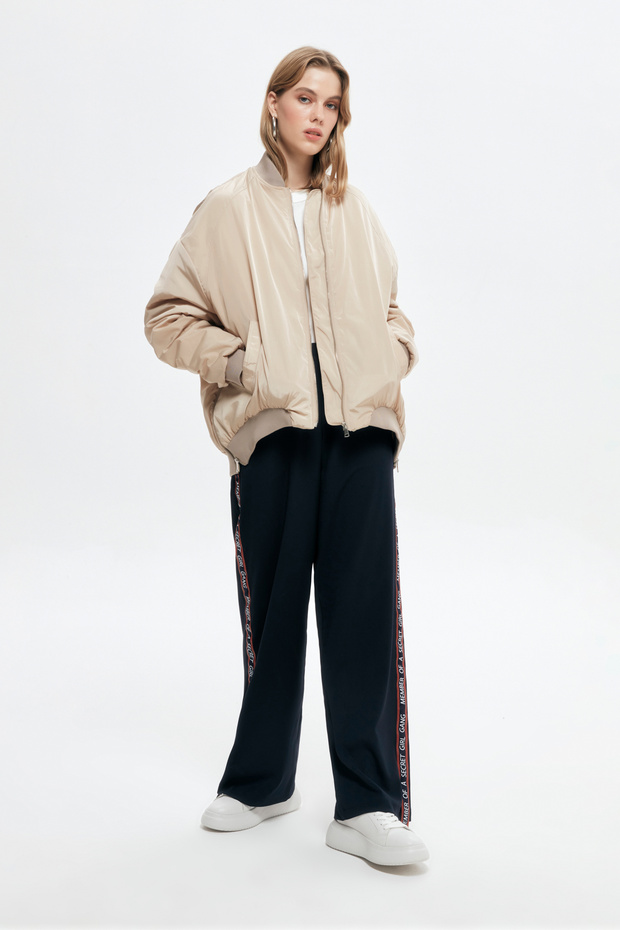 Oversize Şişme Mont Bej - 3