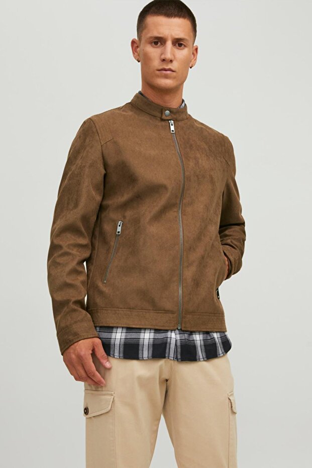 Deri Görünümlü Ceket - 1